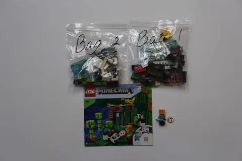 LEGO® Minecraft® 21158 The Panda Nursery 🔍100% Complete W/Instructions