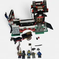 1998 LEGO Castle Ninja 6089 Stone Tower Bridge Incomplete 