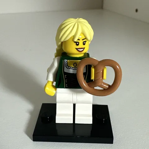 LEGO Pretzel Girl Minifigure 71002 Series 11 Bavarian German Octoberfest