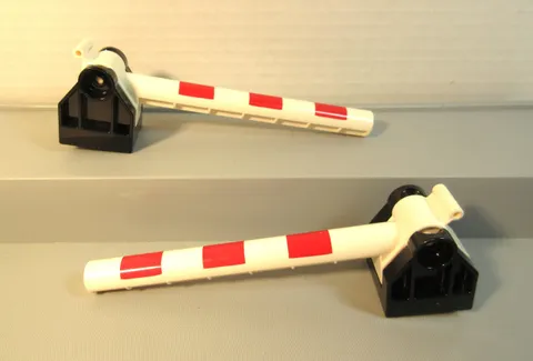Lego Duplo Train Track Switcher Car Crossing Red Stripes Lot of 4 Pcs.