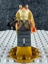 LEGO Star Wars Retired Jar Jar Binks SW0301 Dark Tan Torso Minifigure