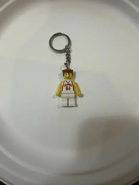 LEGO NBA Atlanta Hawks #04 Minifigure Keychain Vintage 2004