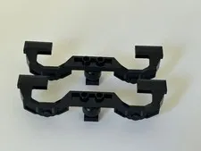 Lego LOT OF 2 Black Train Motor 9V Decorative Side 2871 For City, Town