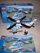 CITY LEGOS SET 7741 POLICE HELICOPTER Complete instructions and BOX