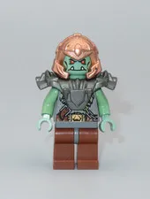 LEGO Castle Troll Warrior copper helmet and armor Fantasy Era minifigure 7037