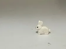 LEGO-Bunny / Rabbit with Black Eyes with White Pupils, Bright Pink Nose Pattern