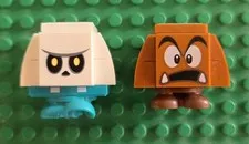 LEGO Mario Lot Of 2 Goombas (Skeleton And Standard) Genuine Lego Good Condition