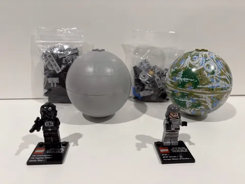 LEGO Star Wars: 9676 Interceptor & Death Star, 9679 AT-ST & Endor - COMPLETE