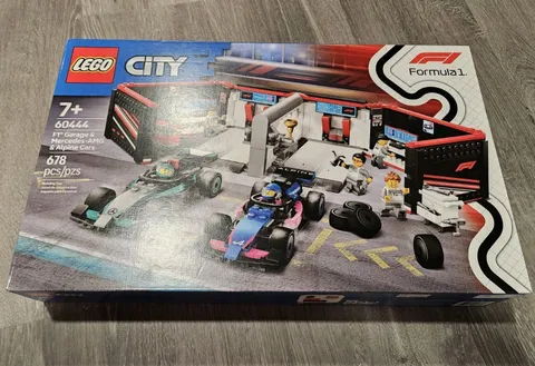 LEGO CITY: F1 Garage & Mercedes-AMG & Alpine Cars (60444) New and Factory Sealed