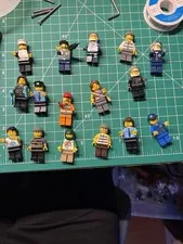 LEGO Minifigures Lot of 16 Assorted Characters w/ Mixed Accessories Plastic