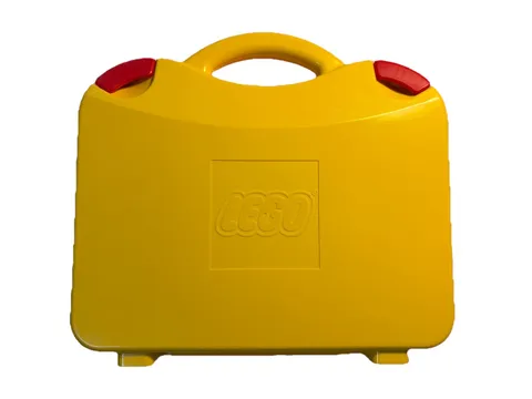 LEGO Yellow Carry Storage Case w Red Latches PreOwned Clean Organizer OEM NiCE!