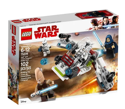 LEGO Star Wars: Jedi and Clone Troopers Battle Pack (75206) NIB **RARE**