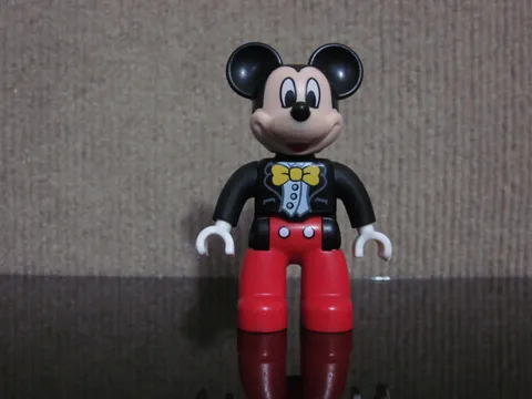 Lego Duplo Figure DISNEY MICKEY MOUSE TUX Bow Tie Jacket Black
