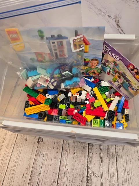 Bulk LEGO Brick Lot – Assorted Pieces & Colors