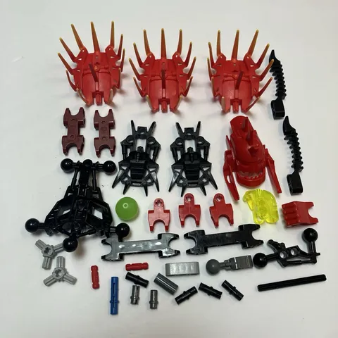 LEGO Hero Factory Xplode 7147, incomplete parts lot w mask spikes, 35 of 45 pcs