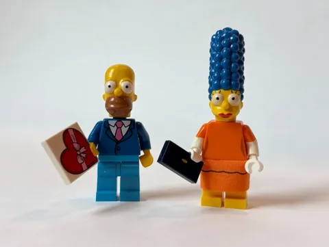 Lego Date Night Homer & Marge Minifigure Lot Simpsons Series 2 sim028 sim029
