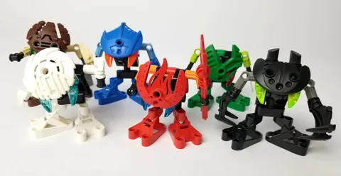 LEGO Bionicle Bohrok Va 6 Complete Sets With Krana 8550 8551 8552 8553 8554 8555