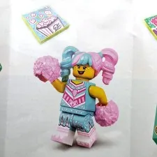 LEGO Minifigure Cotton Candy Cheerleader, Vidiyo Bandmates, Series 1 vid011