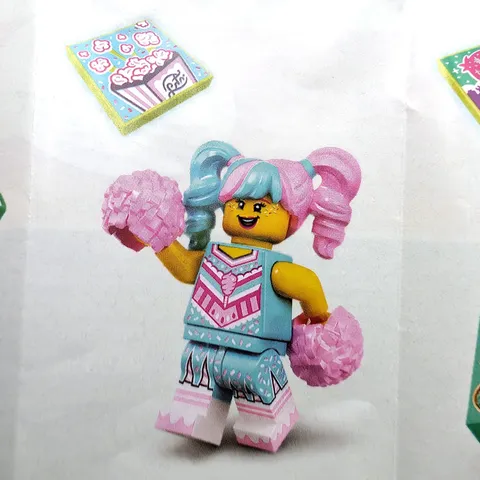LEGO Minifigure Cotton Candy Cheerleader, Vidiyo Bandmates, Series 1 vid011