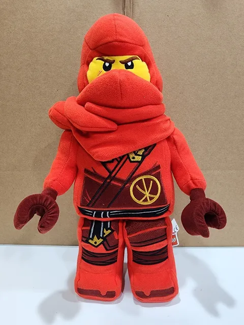 LEGO Ninjago KAI Ninja Warrior 14" Red Minifigure Plush Manhattan Toy Stuffed