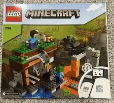 Lego Instruction Manual Abandoned Mine Set 21166 Minecraft.