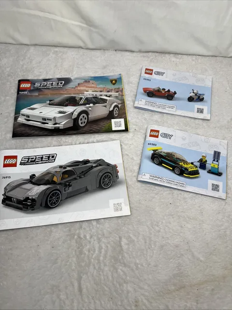 Mixed Lot Lego Instruction Manuals Speed 76915 76908 City 60383 60392