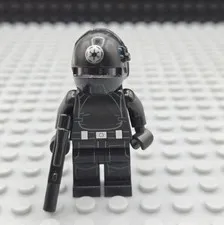 LEGO Star Wars Imperial Gunner Minifigure Closed Mouth White Logo sw1045