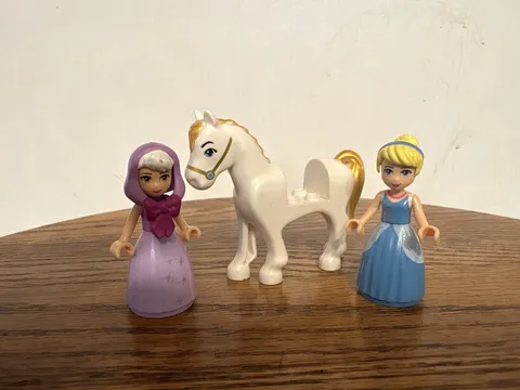 Disney LEGO Cinderella ,Fairy Godmother, and Horse Minifigure Set