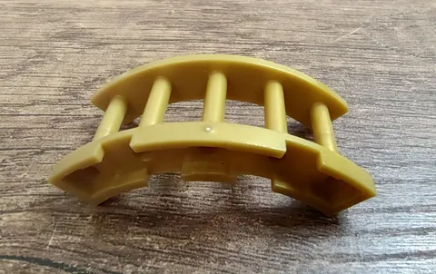Single Lego Fence Perl Gold 4x4x2 Spindles Half-Round Curved Gate Fences 30056