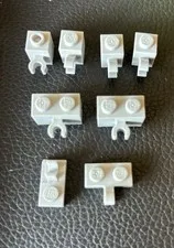 Lego Lot 8 Clip 1x1 1x2 11476 44861 30237 60475 60476 Light Bluish Gray