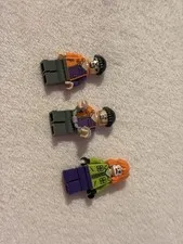 LEGO Minifigure Lot 3 Figures Orange Purple Outfits Red Hair