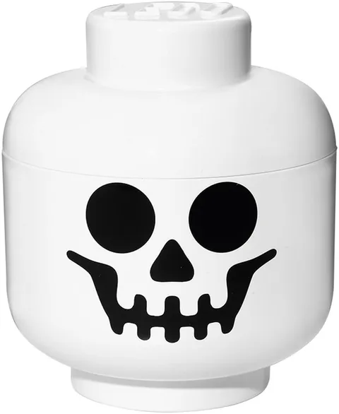 LEGO Large 9 x 10 Inch Plastic Storage Head | Skeleton
