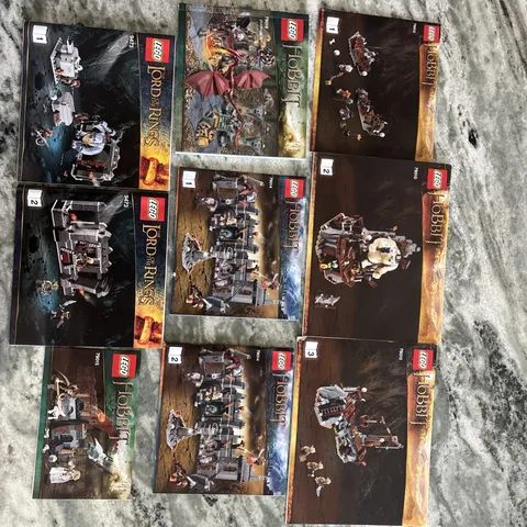 Lego Hobbit Manuals 79010, 79018, 79014, 9473, 79015