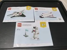 LEGO Creator 31134 Space Shuttle 3 Books Instruction Manuals Only! NO Bricks!