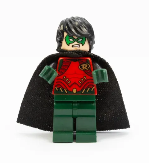 LEGO DC Super Heroes Robin sh195 Minifigure Genuine Complete 2015 With Cape VGC