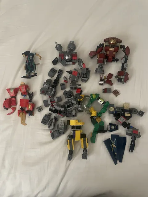 LEGO Marvel Mechs (Lot), Used, Hulk Buster, Incomplete/parts Of Mechs, Ironman