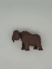LEGO Woolly Mammoth Brown w/White Tusks From Set 60195 Rare Great Condition READ