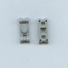LEGO x 2 Light Bluish Gray Plate, Modified 1 x 1 with Bar Handles on Ends 78257