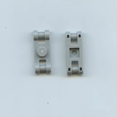 LEGO x 2 Light Bluish Gray Plate, Modified 1 x 1 with Bar Handles on Ends 78257