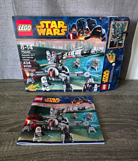 LEGO Star Wars Republic AV-7 Anti-Vehicle Cannon (75045) - USED with Box & Instr