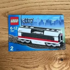 Lego City Passenger Train 7897 Instruction Manual Book 2 White Red 2006 OS