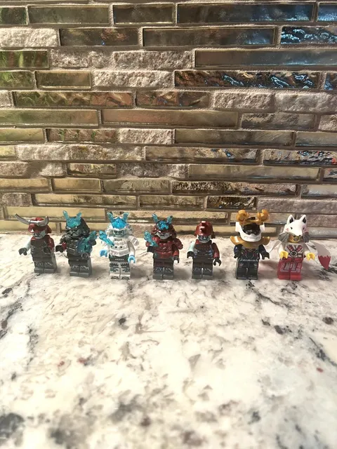 Ninjago The Ice Emperor Akita Custom Lego Lot of 7!🔥