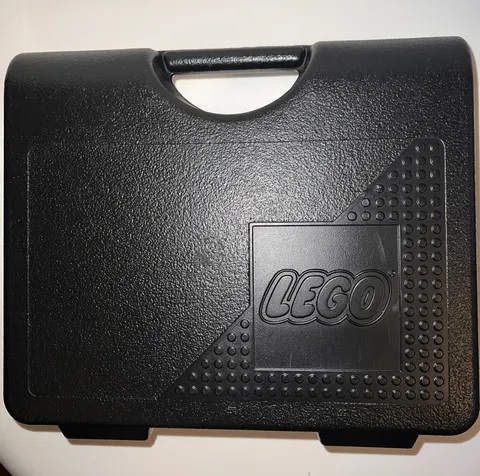 1997 LEGO Black Plastic Carry Case Storage Case w/Secure Plastic Latch Close Box