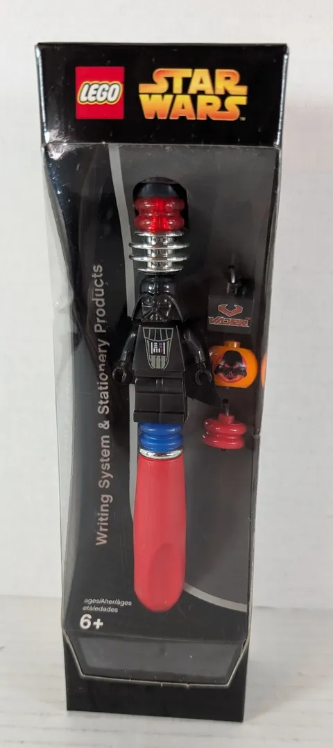 LEGO STAR WARS Darth Vader Pen Writing System Mini Figure 2005 Retired 3107 NEW