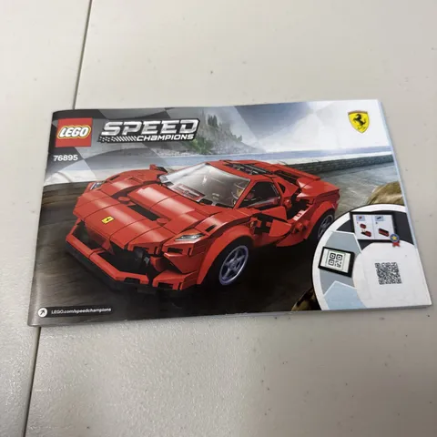 LEGO Speed Champions: Ferrari F8 Tributo (76895) Manual Only