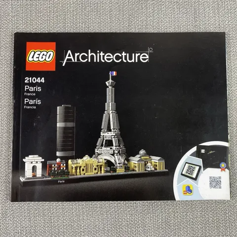 LEGO Architecture Paris France 21044 Instruction Manual (No Blocks Included)