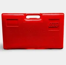Vintage LEGO Red Storage Carry Case USA Interlego Organizer Box Clean