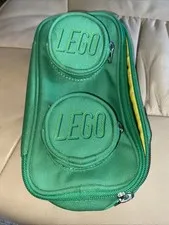 Lego Carry Gear Green Brick Mini Pouch 3 Zipper Pockets Portable