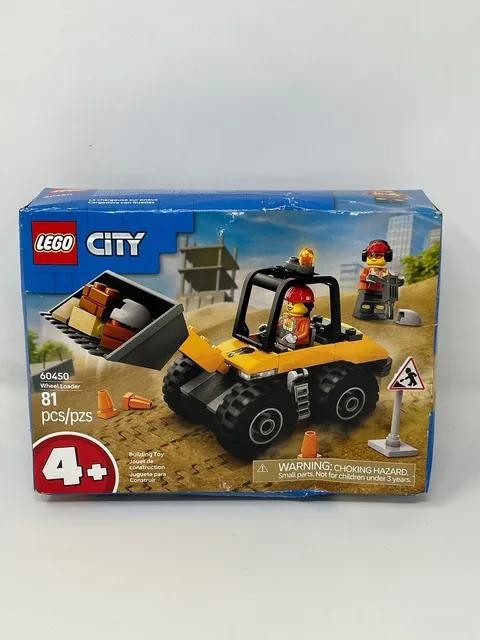 LEGO City Yellow Construction Wheel Loader Building Sensory Toy - Construction V