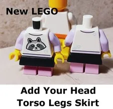 New LEGO Skirt Kid Outfit Add Your Head Teen Tween Purple Pink Short Toddler